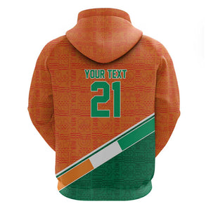 World Football 2026 Ivory Coast Custom Hoodie African Adinkra Pattern - African Pride
