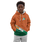 World Football 2026 Ivory Coast Custom Kid Hoodie African Adinkra Pattern - African Pride