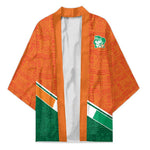 World Football 2026 Ivory Coast Custom Kimono African Adinkra Pattern - African Pride