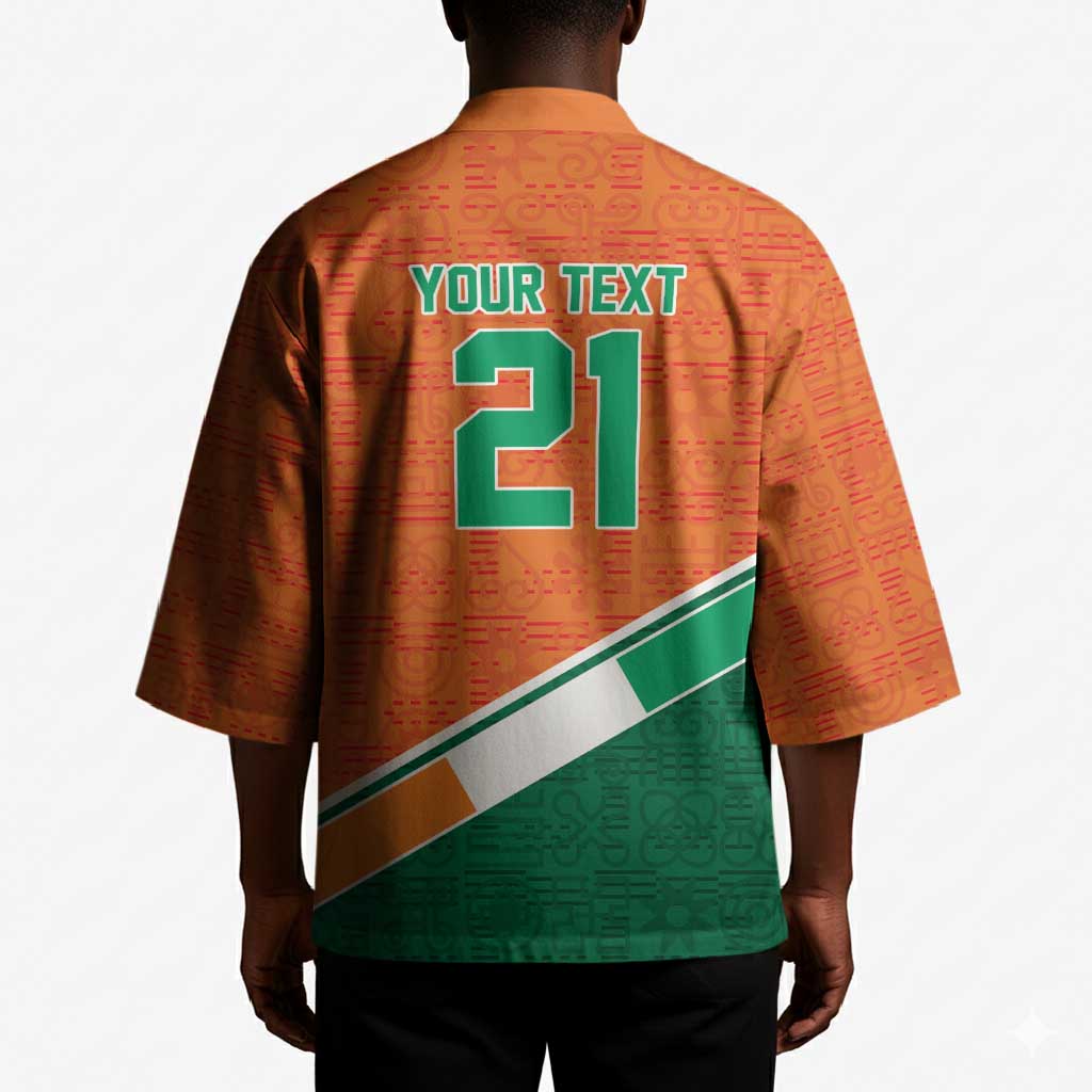 World Football 2026 Ivory Coast Custom Kimono African Adinkra Pattern - African Pride