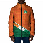 World Football 2026 Ivory Coast Custom Padded Jacket African Adinkra Pattern - African Pride
