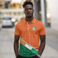 World Football 2026 Ivory Coast Custom Polo Shirt African Adinkra Pattern LT9
