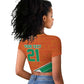 World Football 2026 Ivory Coast Custom Raglan Cropped T shirt African Adinkra Pattern LT9