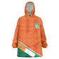 World Football 2026 Ivory Coast Custom Wearable Blanket Hoodie African Adinkra Pattern - African Pride