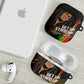 Legend Bob Get Up Stand Up AirPods Case Black Jamaican Reggae Multicolored