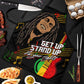 Legend Bob Get Up Stand Up Apron Black Jamaican Reggae Multicolored