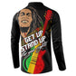 Legend Bob Get Up Stand Up Button Sweatshirt Black Jamaican Reggae Multicolored