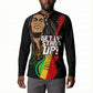 Legend Bob Get Up Stand Up Button Sweatshirt Black Jamaican Reggae Multicolored