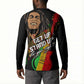 Legend Bob Get Up Stand Up Button Sweatshirt Black Jamaican Reggae Multicolored