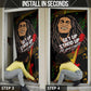 Legend Bob Get Up Stand Up Door Cover Black Jamaican Reggae Multicolored