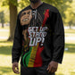 Legend Bob Get Up Stand Up Hockey Jersey Black Jamaican Reggae Multicolored