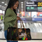 Legend Bob Get Up Stand Up Travel Bag Black Jamaican Reggae Multicolored