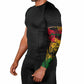 Personalized Rastafarian Lion Legend Bob Arm Sleeves Black Jamaican Reggae Sketch Portrait