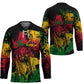 Personalized Rastafarian Lion Legend Bob Hockey Jersey Black Jamaican Reggae Sketch Portrait
