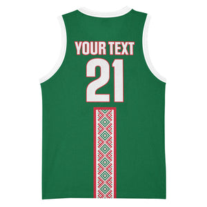 Algeria Tasqa n Umadal Custom Basketball Jersey Amazigh Desert Pattern Edition