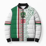 Algeria Tasqa n Umadal Custom Bomber Puffer Jacket Amazigh Desert Pattern Edition