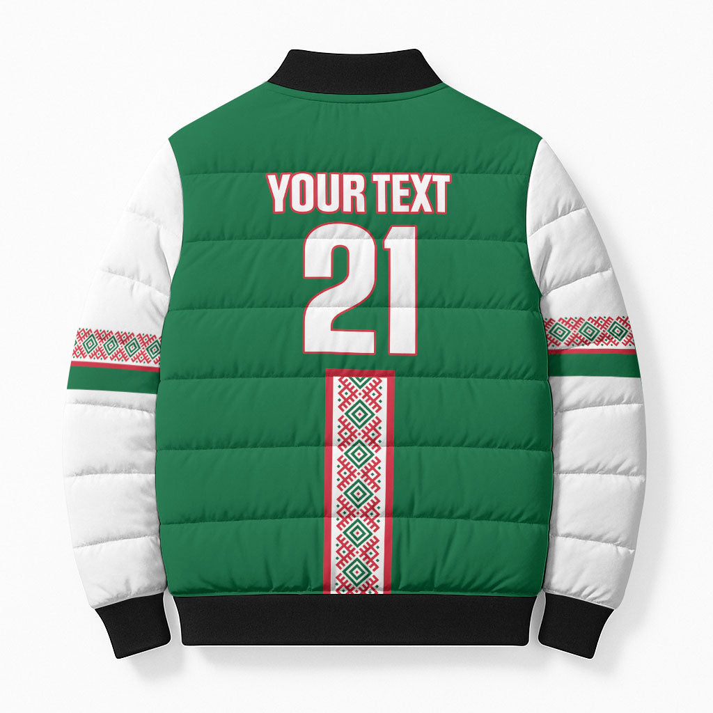 Algeria Tasqa n Umadal Custom Bomber Puffer Jacket Amazigh Desert Pattern Edition