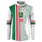 Algeria Tasqa n Umadal Custom Button Sweatshirt Amazigh Desert Pattern Edition
