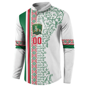 Algeria Tasqa n Umadal Custom Button Sweatshirt Amazigh Desert Pattern Edition