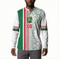 Algeria Tasqa n Umadal Custom Button Sweatshirt Amazigh Desert Pattern Edition