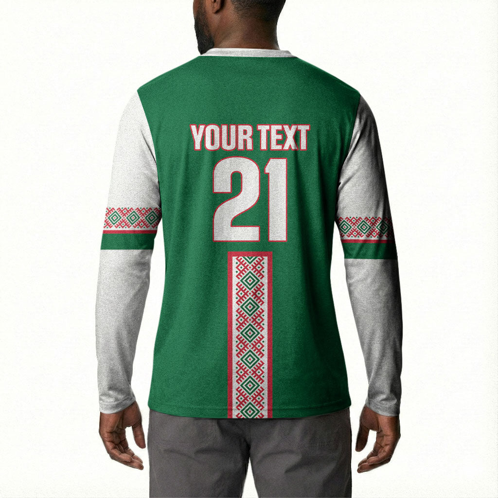 Algeria Tasqa n Umadal Custom Button Sweatshirt Amazigh Desert Pattern Edition