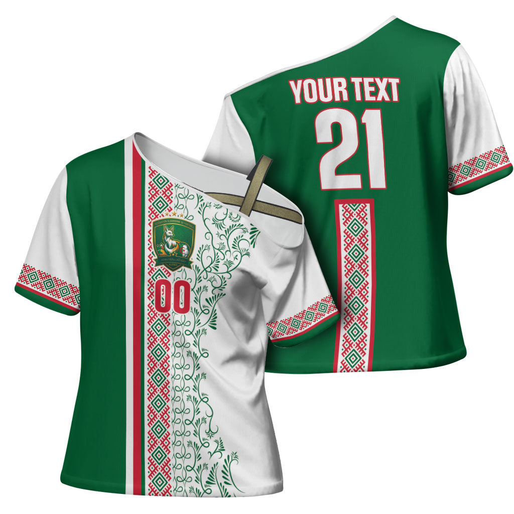 Algeria Tasqa n Umadal Custom Cross Shoulder Shirt Amazigh Desert Pattern Edition