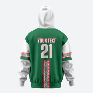 Algeria Tasqa n Umadal Custom Hoodie Amazigh Desert Pattern Edition