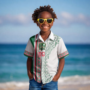 Algeria Tasqa n Umadal Custom Kid Hawaiian Shirt Amazigh Desert Pattern Edition