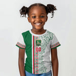Algeria Tasqa n Umadal Custom Kid T shirt Amazigh Desert Pattern Edition
