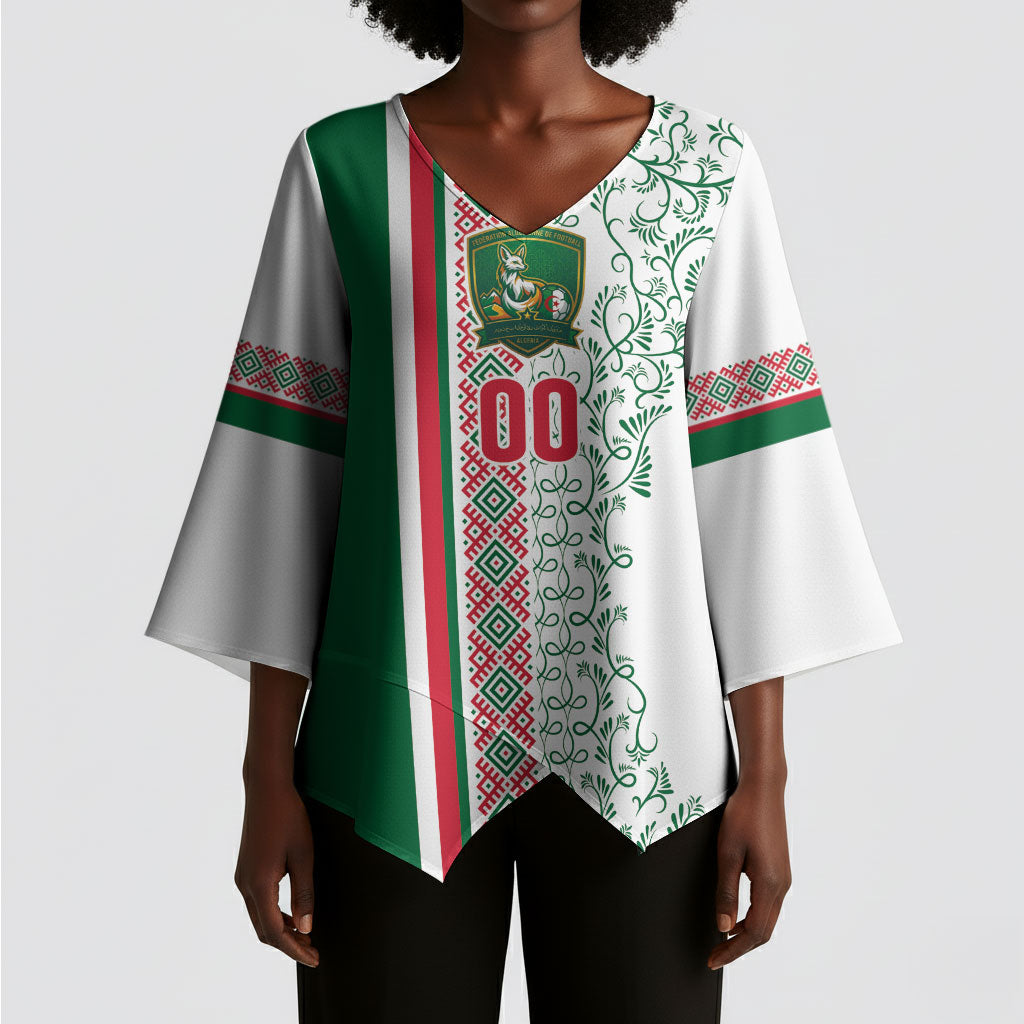 Algeria Tasqa n Umadal Custom Kimono Sleeve Blouse Amazigh Desert Pattern Edition