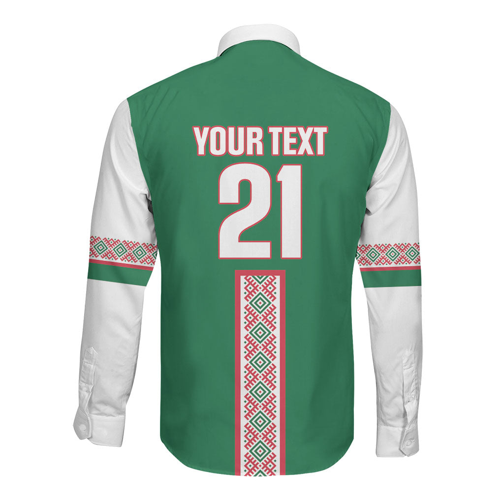 Algeria Tasqa n Umadal Custom Long Sleeve Button Shirt Amazigh Desert Pattern Edition