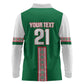 Algeria Tasqa n Umadal Custom Long Sleeve Polo Shirt Amazigh Desert Pattern Edition