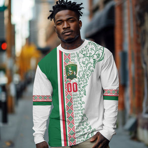 Algeria Tasqa n Umadal Custom Long Sleeve Shirt Amazigh Desert Pattern Edition