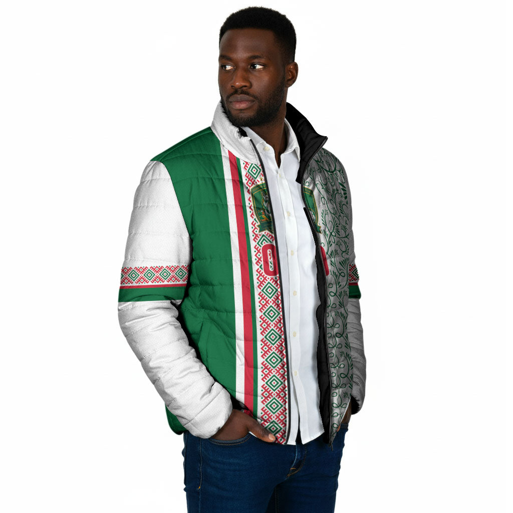 Algeria Tasqa n Umadal Custom Padded Jacket Amazigh Desert Pattern Edition