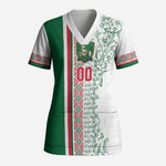Algeria Tasqa n Umadal Custom Scrub Top Amazigh Desert Pattern Edition