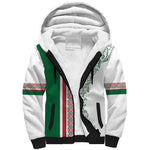 Algeria Tasqa n Umadal Custom Sherpa Hoodie Amazigh Desert Pattern Edition