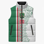Algeria Tasqa n Umadal Custom Sleeveless Puffer Jacket Amazigh Desert Pattern Edition