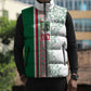 Algeria Tasqa n Umadal Custom Sleeveless Puffer Jacket Amazigh Desert Pattern Edition