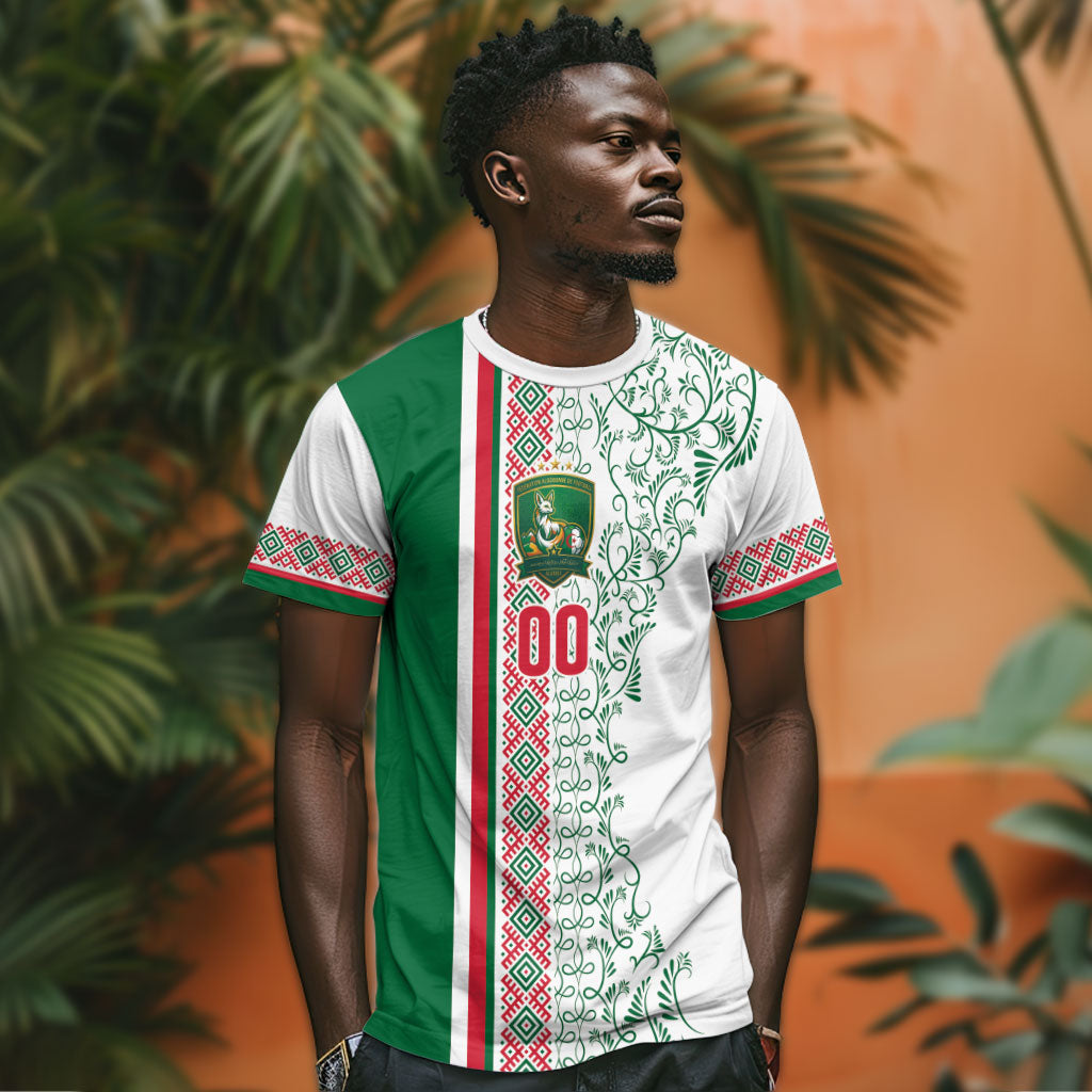 Algeria Tasqa n Umadal Custom T shirt Amazigh Desert Pattern Edition