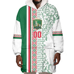 Algeria Tasqa n Umadal Custom Wearable Blanket Hoodie Amazigh Desert Pattern Edition