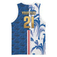 Cabo Verde Kopa di Mundu Custom Basketball Jersey Atlantic Waves Blue Edition