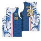 Cabo Verde Kopa di Mundu Custom Basketball Jersey Atlantic Waves Blue Edition