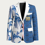 Cabo Verde Kopa di Mundu Custom Blazer Atlantic Waves Blue Edition