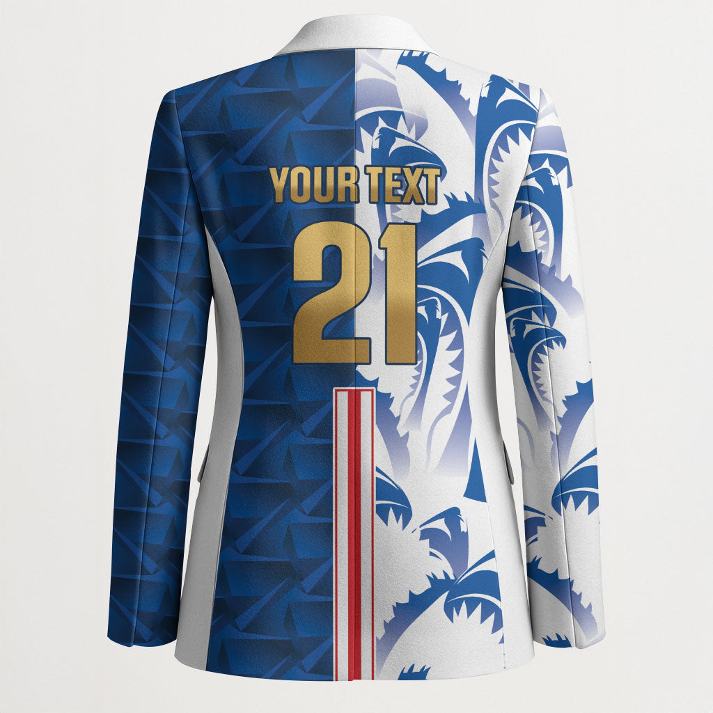 Cabo Verde Kopa di Mundu Custom Blazer Atlantic Waves Blue Edition