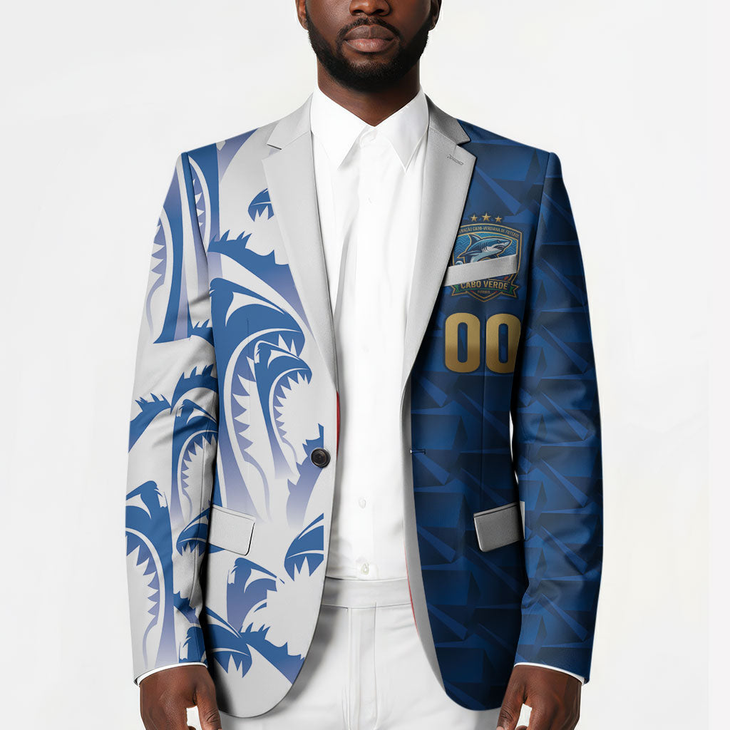 Cabo Verde Kopa di Mundu Custom Blazer Atlantic Waves Blue Edition