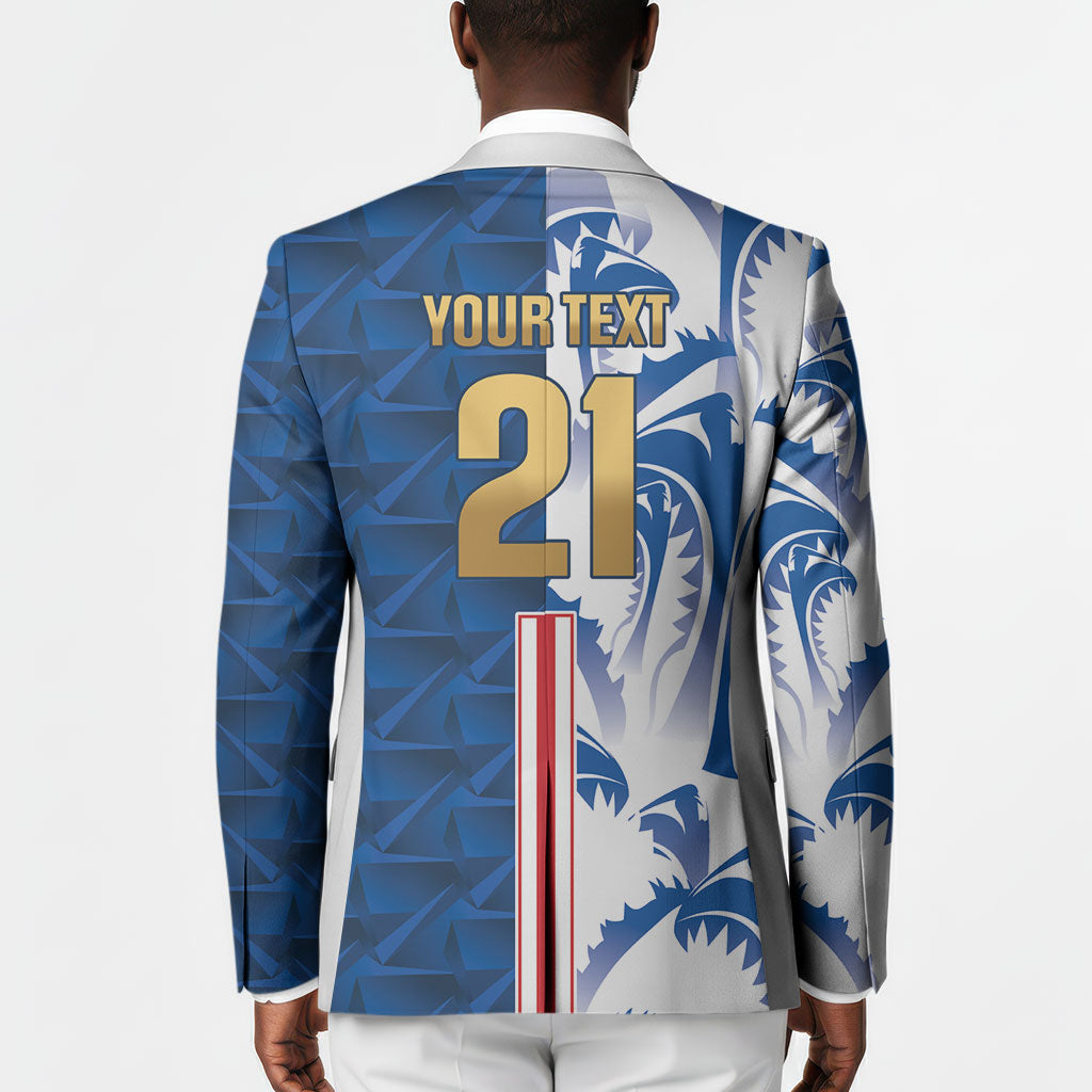 Cabo Verde Kopa di Mundu Custom Blazer Atlantic Waves Blue Edition