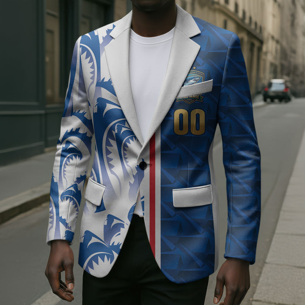 Cabo Verde Kopa di Mundu Custom Blazer Atlantic Waves Blue Edition