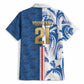 Cabo Verde Kopa di Mundu Custom Hawaiian Shirt Atlantic Waves Blue Edition