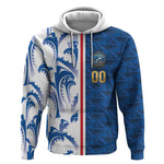 Cabo Verde Kopa di Mundu Custom Hoodie Atlantic Waves Blue Edition