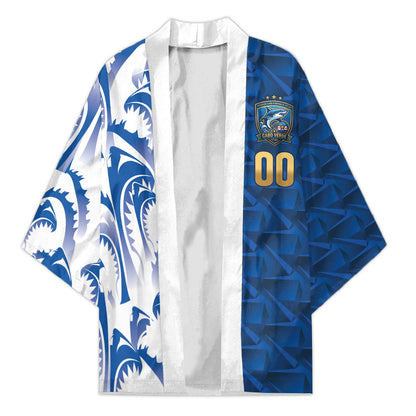 Cabo Verde Kopa di Mundu Custom Kimono Atlantic Waves Blue Edition